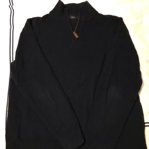 Men’s J. Crew Lambswool 1/4 zip sweater